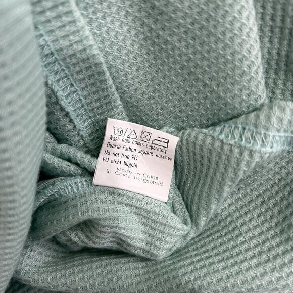 GRACE KARIN Green Lightweight Oversized Cardigan Sweater Waffle Knit Long Sz XL - Picture 10 of 10